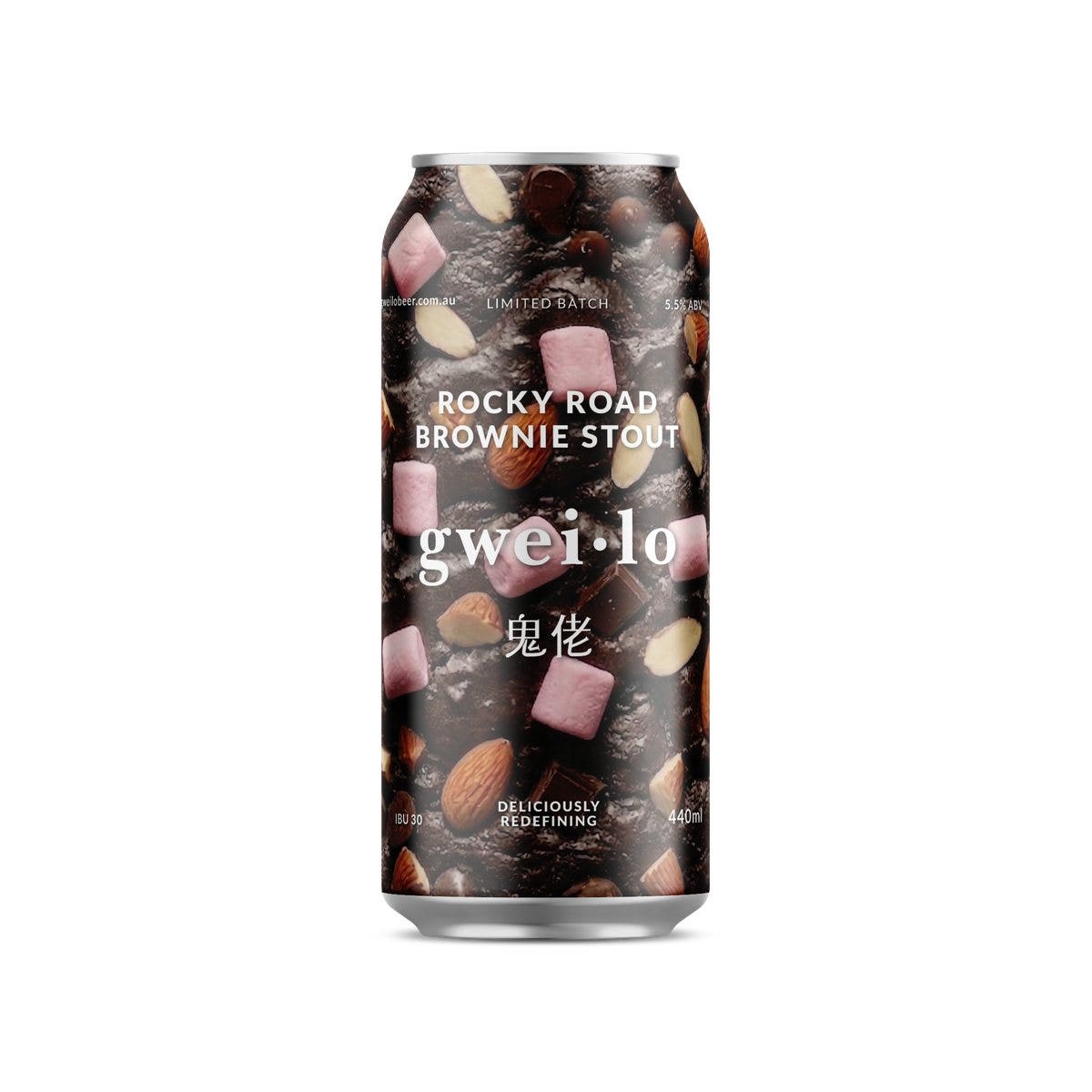 Gweilo Rocky Road Brownie Stout 440ml (4 Pack)