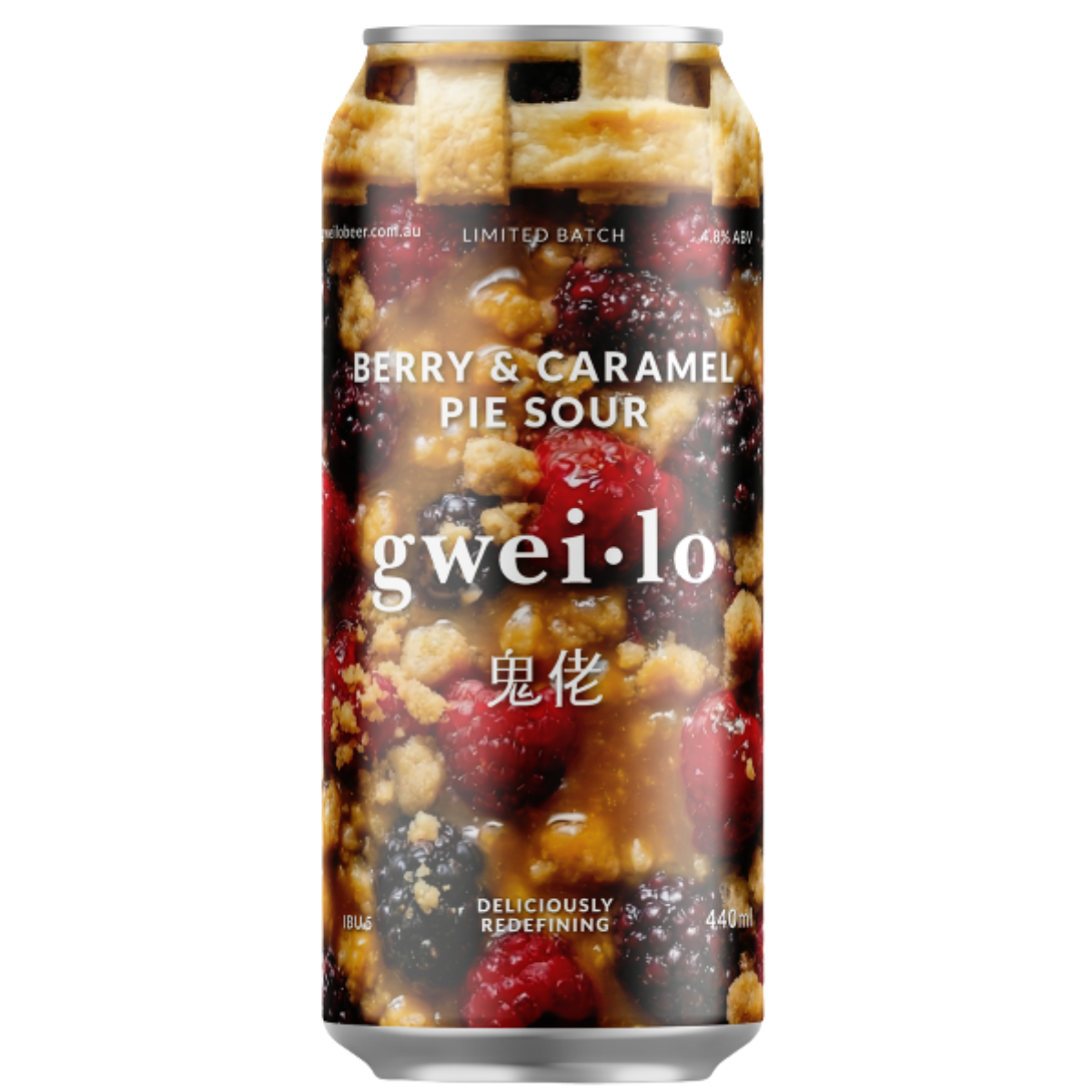 Gweilo Berry Caramel Pie Sour 440ml (4 Pack)