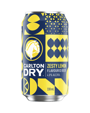 Carlton Dry Zesty Lemon Can 330mL (24 case)