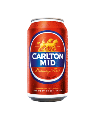 Carlton Mid Block Can 375mL (24 case)