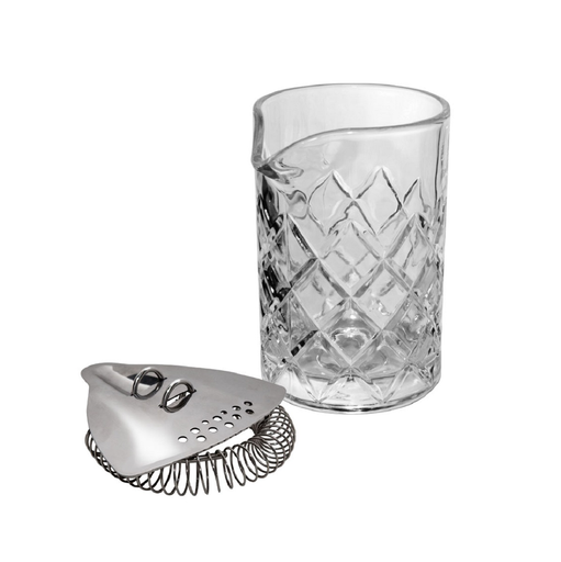 Uberbartools Mixing Glass & Strainer Set